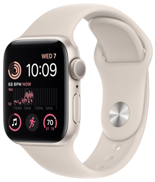 Apple Watch SE 2022 40mm Starlight Sport Band TRADE-ONE
